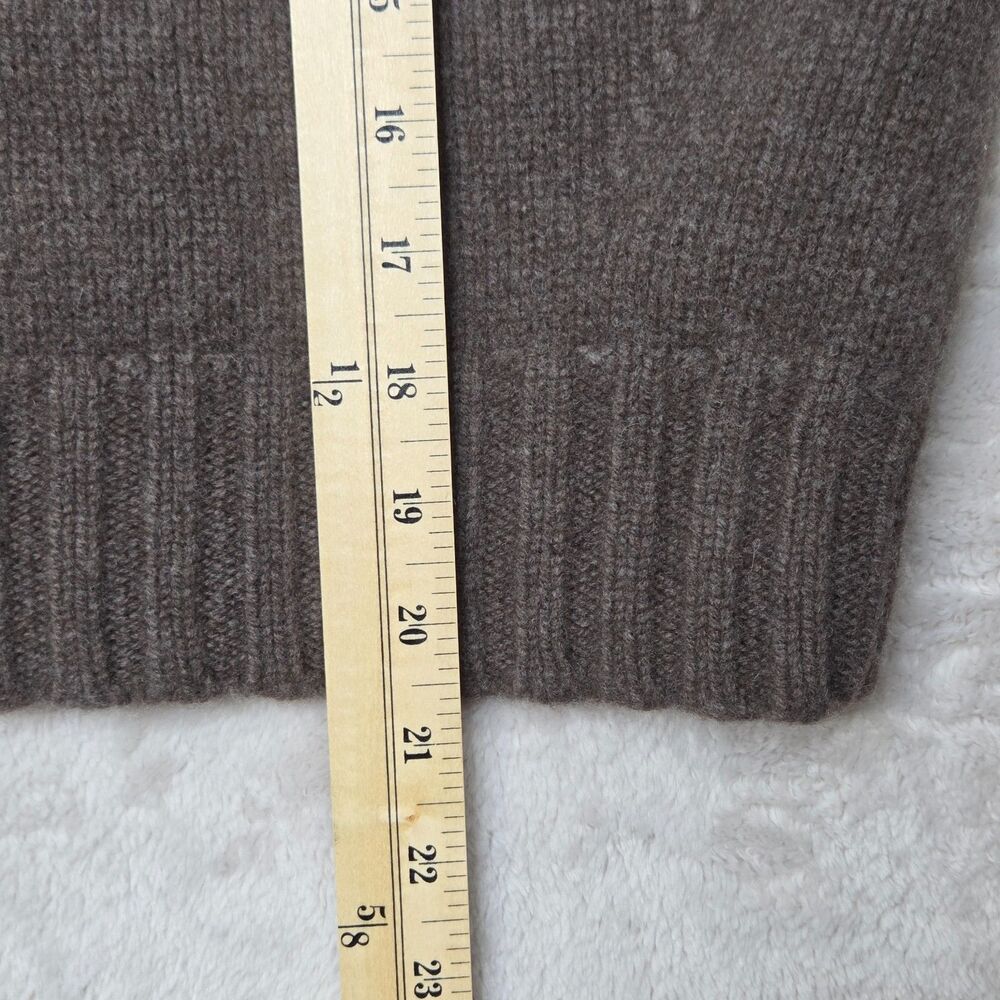 Florence Black Lambswool Knit Vest Brown XL Made in Scotland Unisex - Picture 7 of 7